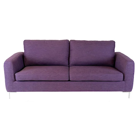 3 Seater Sofa with Nickel Plated Legs